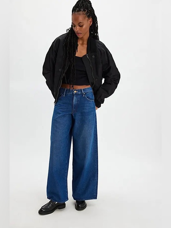MOTHER Denim - MOTHER Snacks The Rigatoni Sneak Wide Leg Jeans Yes, Chef! 25
